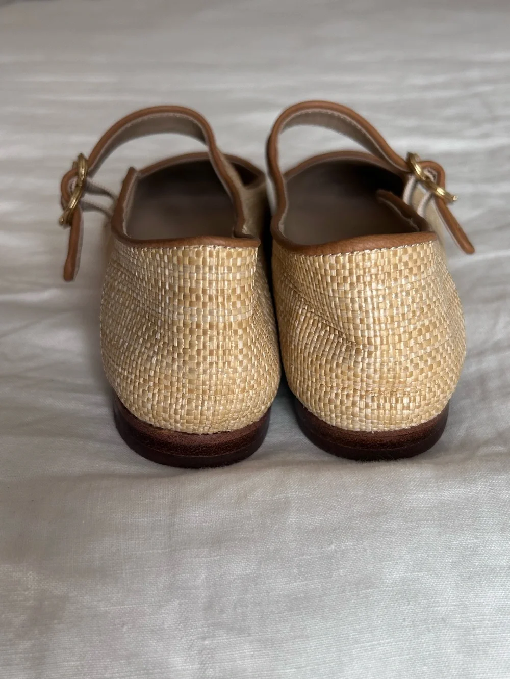 Sam Edelman Michaela Raffia Mary Jane Flats ~ Size 8 - Picture 6 of 7
